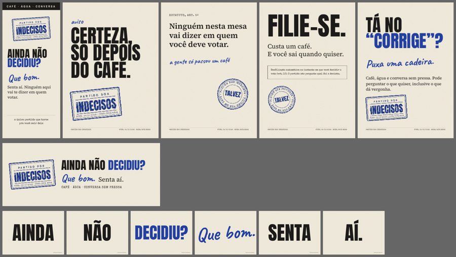 Banner, faixa e cartazes